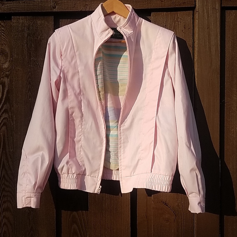Pretty pink vintage lightweight jacket